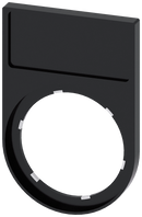 SIEMENS 3SU1900-0AG10-0AA0 Label holder, flat, rounded, black, for labeling plate 12.5x 27 mm