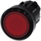 SIEMENS 3SU1001-0AD20-0AA0 Pushbutton, illuminated, as indicator light, 22 mm, round, plastic, red