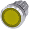 SIEMENS 3SU1051-0AA30-0AA0 Pushbutton, illuminated, 22 mm, round, metal, high gloss, yellow, button