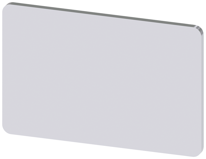 SIEMENS 3SU1900-0AD81-0AA0 Labeling plate 17.5x27 mm, silver-colored label, without inscription