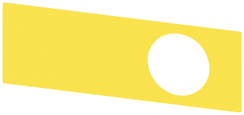 SIEMENS 3SU1900-0BE31-0AA0 Backing plate for emergency stop mushroom pushbutton in encl., yellow, without inscription