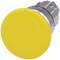 Siemens 3SU1050-1BD30-0AA0 Mushroom pushbutton, 22 mm, round, metal, shiny, yellow, 40 mm, momentary contact type