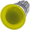 SIEMENS 3SU1051-1BD30-0AA0 Mushroom pushbutton, illuminated, 22 mm, round, metal, high gloss, yellow, 40 mm