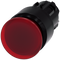 SIEMENS 3SU1001-1AA20-0AA0 Mushroom pushbutton, illuminated, 22 mm, round, plastic, red, 30 mm