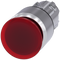 SIEMENS 3SU1051-1AA20-0AA0 Mushroom pushbutton, illuminated, 22 mm, round, metal, high gloss, red, 30 mm