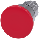 SIEMENS 3SU1050-1BA20-0AA0 Mushroom pushbutton, 22 mm, round, metal, high gloss, red