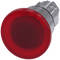 SIEMENS 3SU1051-1BA20-0AA0 Mushroom pushbutton, illuminated, 22 mm, round, metal, high gloss, red, 40 mm