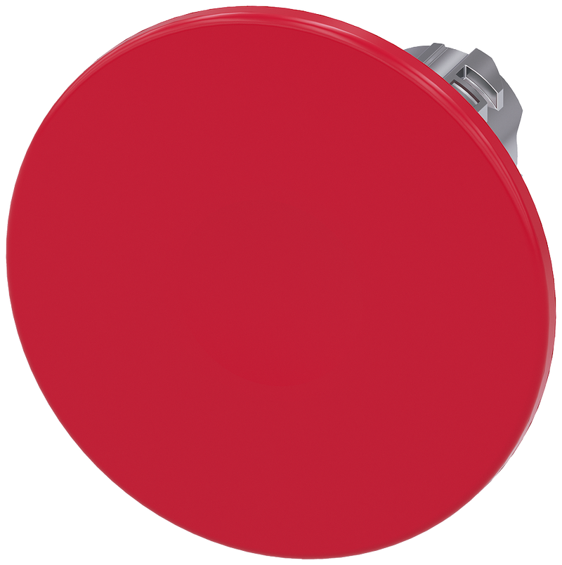 SIEMENS 3SU1050-1CA20-0AA0 Mushroom pushbutton, 22 mm, round, metal, high gloss, red, 60 mm