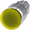 SIEMENS 3SU1051-1AA30-0AA0 Mushroom pushbutton, illuminated, 22 mm, round, metal, high gloss, yellow, 30 mm