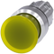 SIEMENS 3SU1051-1AD30-0AA0 Mushroom pushbutton, illuminated, 22 mm, round, metal, high gloss, yellow, 30 mm