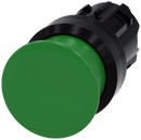 SIEMENS 3SU1000-1AD40-0AA0 Mushroom pushbutton, 22 mm, round, plastic, green, 30 mm