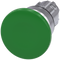 SIEMENS 3SU1050-1BD40-0AA0 Mushroom pushbutton, 22 mm, round, metal, high gloss, green, 40 mm