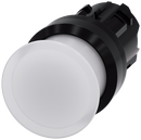 SIEMENS 3SU1001-1AD60-0AA0 Mushroom pushbutton, illuminated, 22 mm, round, plastic, white, 30 mm