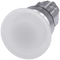 SIEMENS 3SU1051-1BD60-0AA0 Mushroom pushbutton, illuminated, 22 mm, round, metal, high gloss, white, 40 mm