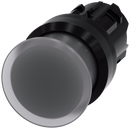SIEMENS 3SU1001-1AD70-0AA0 Mushroom pushbutton, illuminated, 22 mm, round, plastic, clear, 30 mm