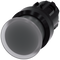 SIEMENS 3SU1001-1AD70-0AA0 Mushroom pushbutton, illuminated, 22 mm, round, plastic, clear, 30 mm
