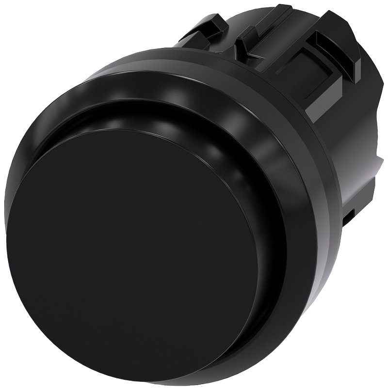 SIEMENS 3SU1000-0BB10-0AA0 Pushbutton, 22 mm, round, plastic, black, button