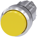SIEMENS 3SU1050-0BB30-0AA0 Pushbutton, 22 mm, round, metal, high gloss, yellow, button