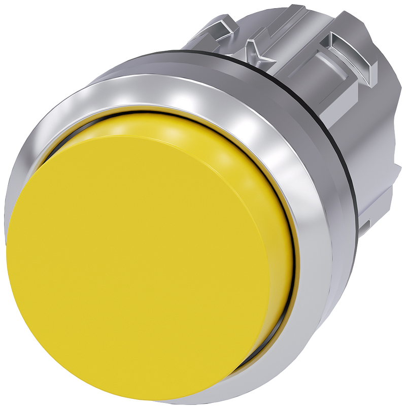 SIEMENS 3SU1050-0BB30-0AA0 Pushbutton, 22 mm, round, metal, high gloss, yellow, button