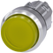 SIEMENS 3SU1051-0BB30-0AA0 Pushbutton, illuminated, 22 mm, round, metal, high gloss, yellow, button