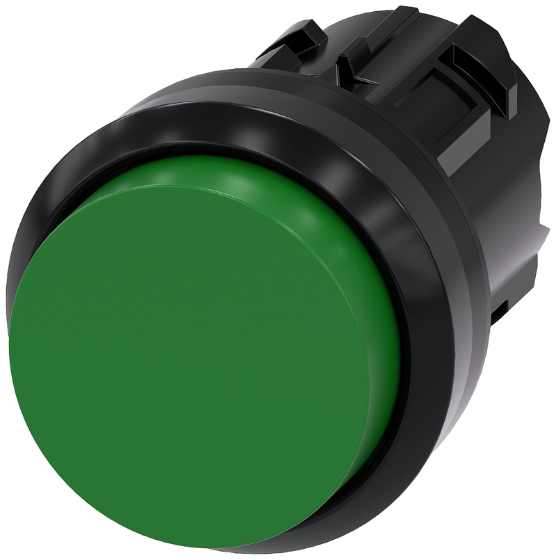 SIEMENS 3SU1000-0BB40-0AA0 Pushbutton, 22 mm, round, plastic, green, button