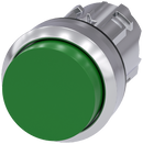 SIEMENS 3SU1050-0BB40-0AA0 Pushbutton, 22 mm, round, metal, high gloss, green, button