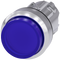 SIEMENS 3SU1051-0BB50-0AA0 Pushbutton, illuminated, 22 mm, round, metal, high gloss, blue, button