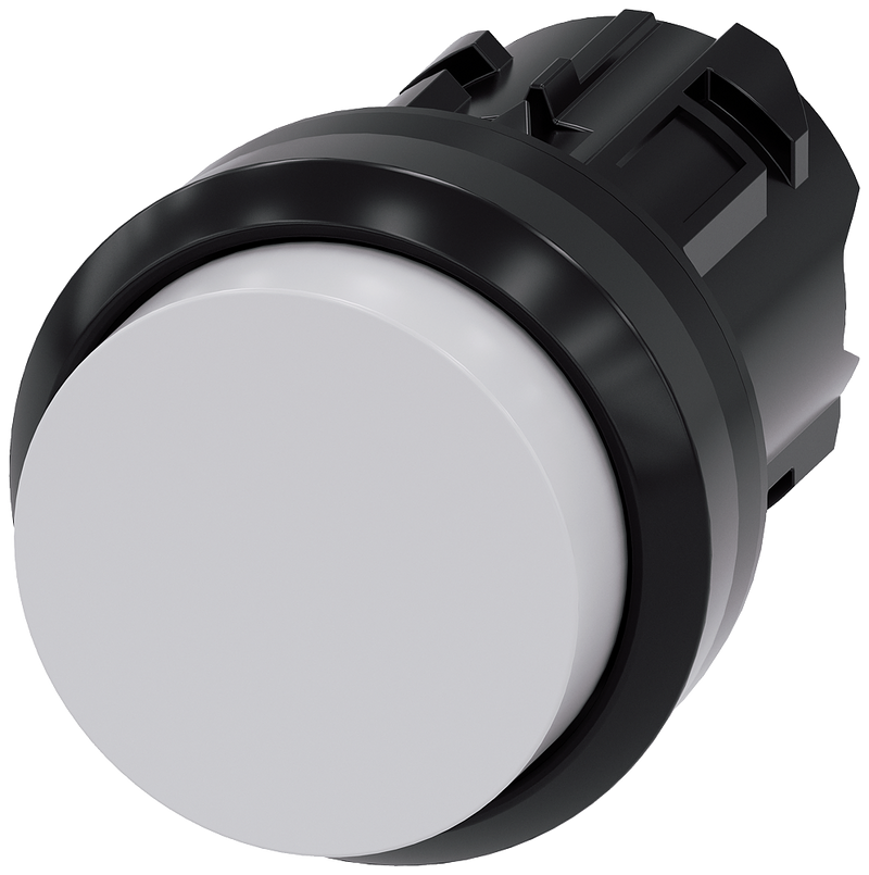SIEMENS 3SU1000-0BB60-0AA0 Pushbutton, 22 mm, round, plastic, white, button