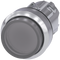 SIEMENS 3SU1051-0BB70-0AA0 Pushbutton, illuminated, 22 mm, round, metal, high gloss, clear, button