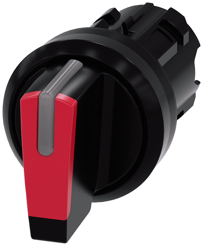 SIEMENS 3SU1002-2BL20-0AA0 Toggle switch, illuminable, 22 mm, round, plastic, red