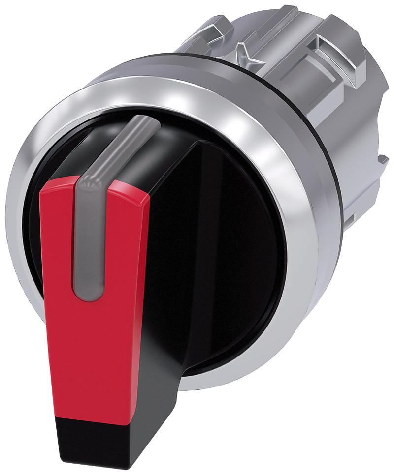 SIEMENS 3SU1052-2BL20-0AA0 Toggle switch, illuminable, 22 mm, round, metal, high gloss, red