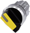 SIEMENS 3SU1052-2BC30-0AA0 Toggle switch, illuminable, 22 mm, round, metal, high gloss, yellow