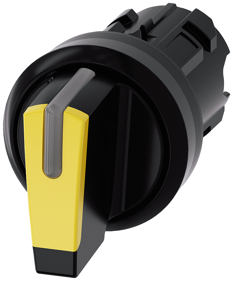 SIEMENS 3SU1002-2BL30-0AA0 Toggle switch, illuminable, 22 mm, round, plastic, yellow