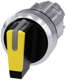 SIEMENS 3SU1052-2BM30-0AA0 Toggle switch, illuminable, 22 mm, round, metal, high gloss, yellow
