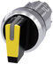 SIEMENS 3SU1052-2BM30-0AA0 Toggle switch, illuminable, 22 mm, round, metal, high gloss, yellow
