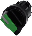 SIEMENS 3SU1002-2BC40-0AA0 Toggle switch, illuminable, 22 mm, round, plastic, green
