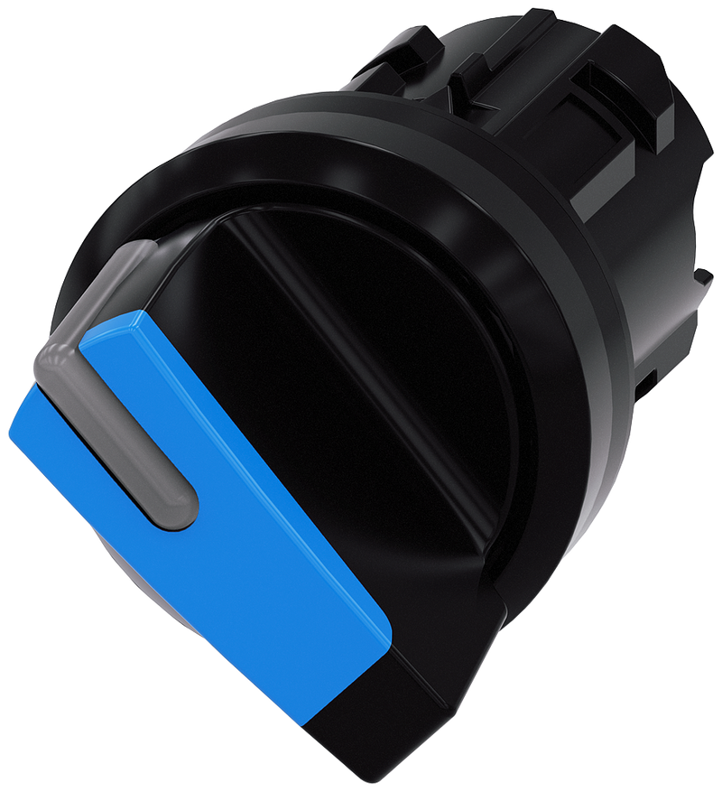 SIEMENS 3SU1002-2BC50-0AA0 Toggle switch, illuminable, 22 mm, round, plastic, blue