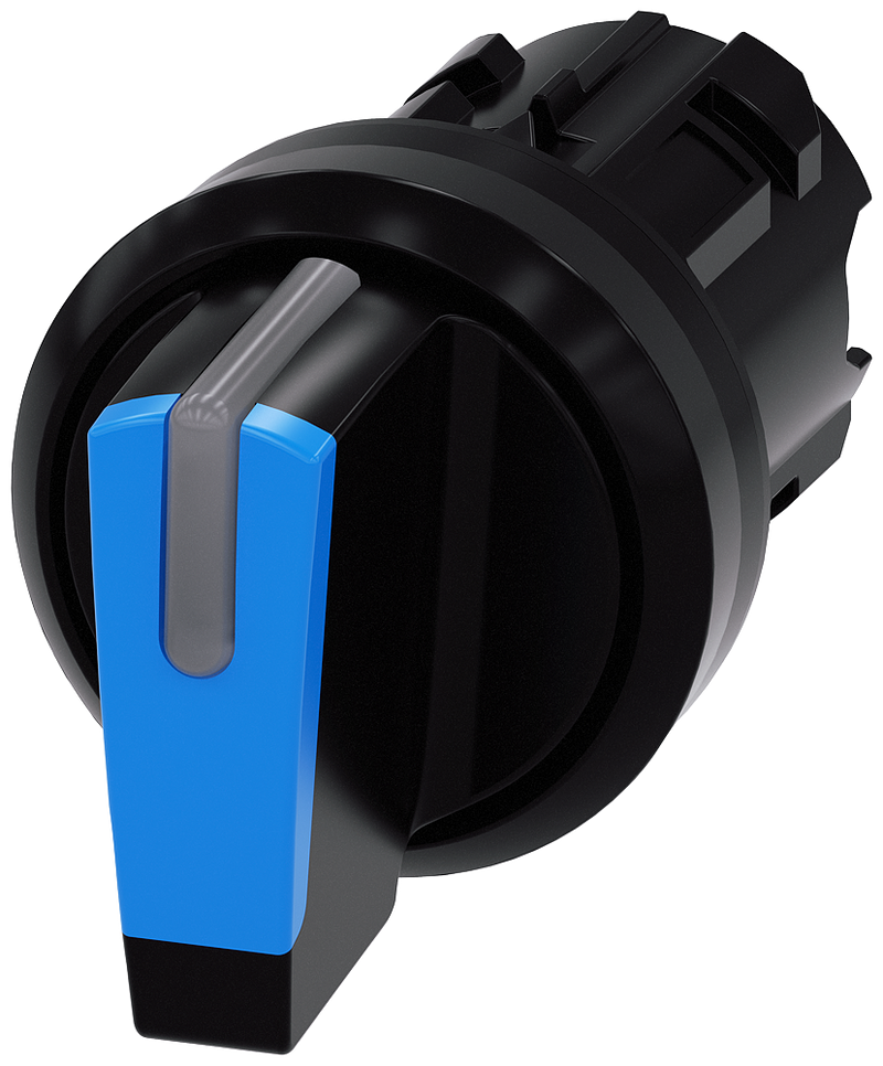 SIEMENS 3SU1002-2BM50-0AA0 Toggle switch, illuminable, 22 mm, round, plastic, blue