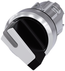 SIEMENS 3SU1052-2BC60-0AA0 Toggle switch, illuminable, 22 mm, round, metal, high gloss, white
