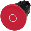 SIEMENS 3SU1000-1BA20-0AD0 Mushroom pushbutton, 22 mm, round, plastic, red, labeling: O