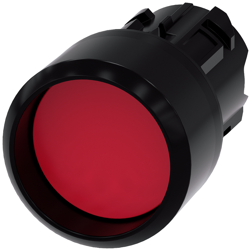 SIEMENS 3SU1000-0CB20-0AA0 Pushbutton, 22 mm, round, plastic, red, front ring