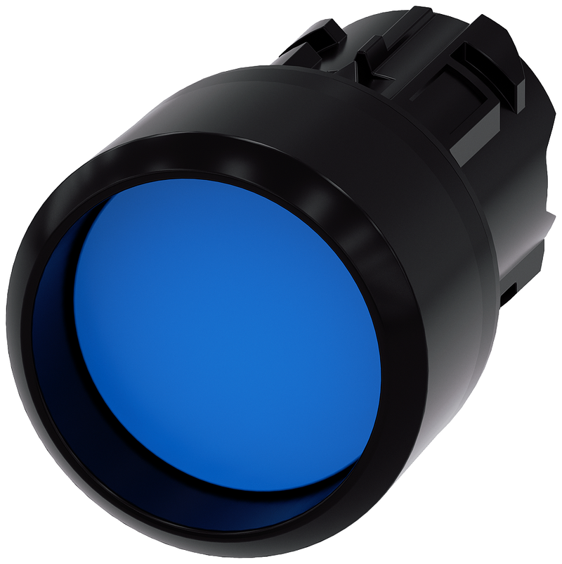 SIEMENS 3SU1000-0CB50-0AA0 Pushbutton, 22 mm, round, plastic, blue, front ring
