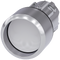 SIEMENS 3SU1050-0CB60-0AA0 Pushbutton, 22 mm, round, metal, high gloss, white, front ring