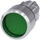 SIEMENS 3SU1050-0CB40-0AA0 Pushbutton, 22 mm, round, metal, high gloss, green, front ring