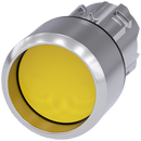 SIEMENS 3SU1050-0CB30-0AA0 Pushbutton, 22 mm, round, metal, high gloss, yellow, front ring