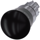 SIEMENS 3SU1050-1HB10-0AA0 Mushroom pushbutton, 22 mm, round, metal, high gloss, black, rotate-to-unlatch mechanism