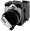 SIEMENS 3SU1100-2BF60-3BA0 Toggle switch, illuminable, 22 mm, round, plastic, black, white, 1 NO