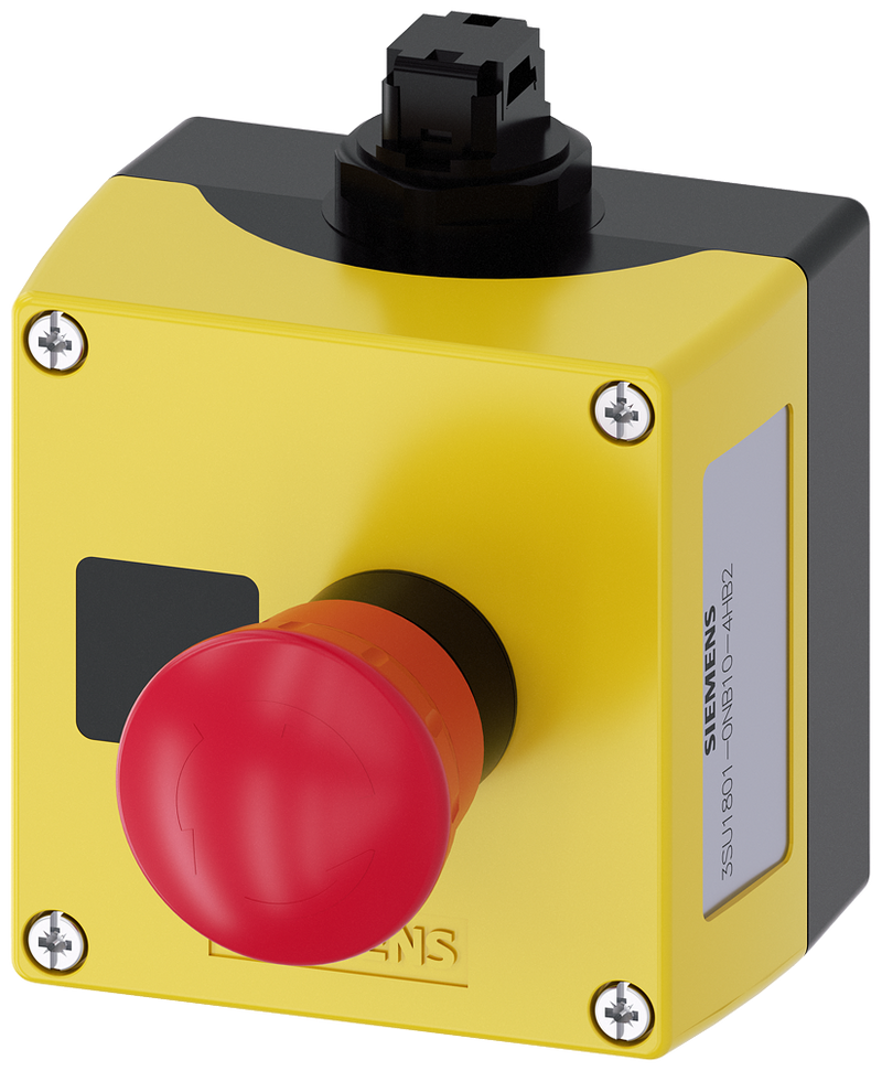 SIEMENS 3SU1801-0NB10-4HB2 AS-Interface enclosure for command devices, 22 mm, round