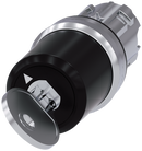 SIEMENS 3SU1050-5SF11-0AA0 Key-operated switch BKS, 22 mm, round, metal, high gloss, key removal O+I