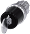 SIEMENS 3SU1050-5PL41-0AA0 Key-operated switch BKS, 22 mm, round, metal, high gloss, key removal I+II